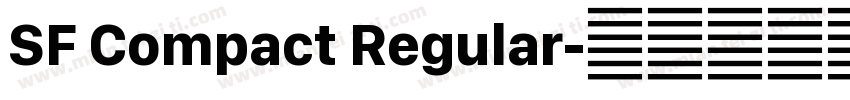 SF Compact Regular字体转换